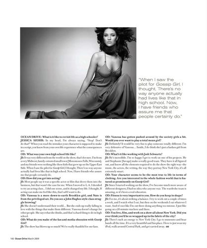 Jess in Ocean Drive Magazine