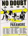 Poster of Tour with No Doubt - paramore photo