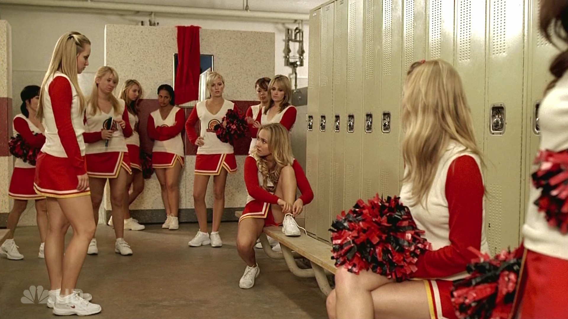 9 cheerleader strap on orgy