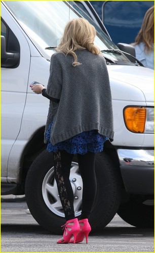  Brittany on the set of "Gossip Girls" spinoff