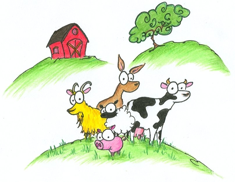 clipart farm animals cartoon - photo #25
