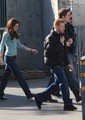 Rob and Kristen on Set - twilight-series photo