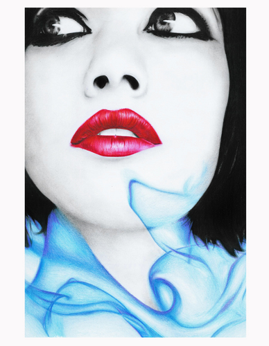 Blue Smoke And Red Lips