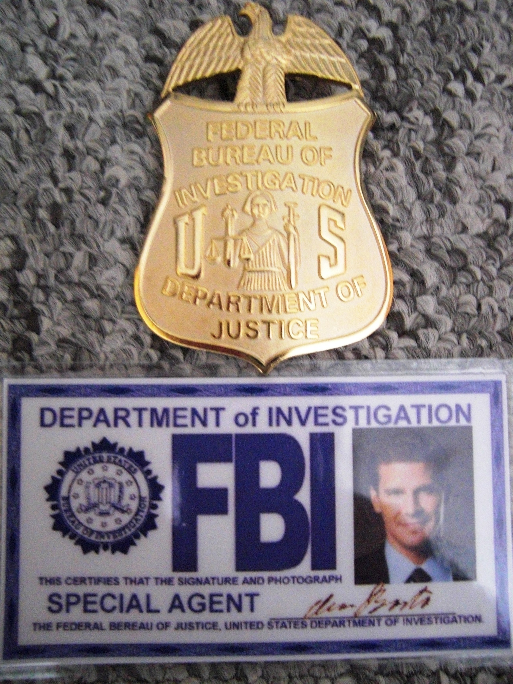 FBI badge replica.