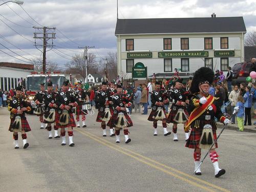  ST.Patrick's día Parade in Mystic,CT