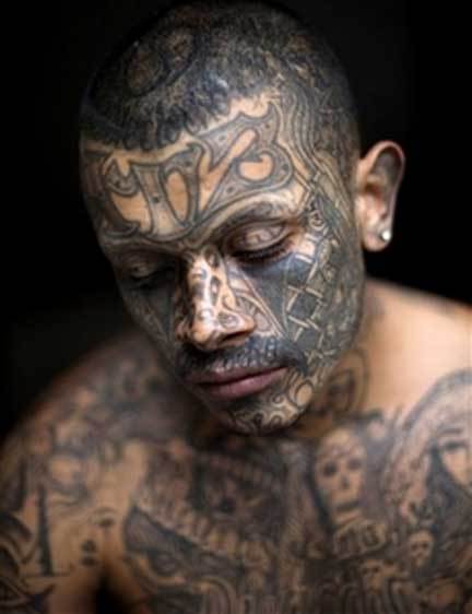 Tribal half face tattoo. tribal facial tattooing), Japanese, Chinese, Hindu,