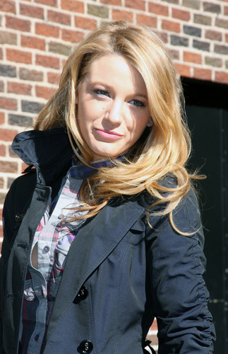 Blake Lively at The Late Show with David Letterman