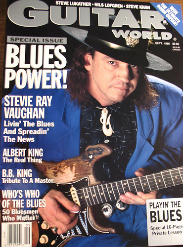  SRV - गिटार World cover