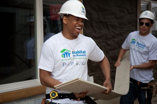 90210 cast at Habitat for Humanity