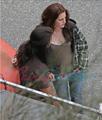 Lainey Gossip Taylor and Kristen from the La Push NM set  - twilight-series photo