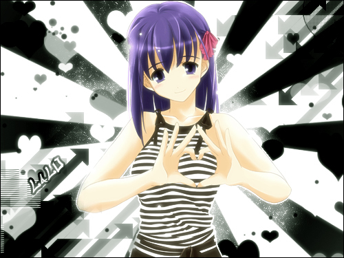 Sakura makes hart with her hands.... So kawaii!