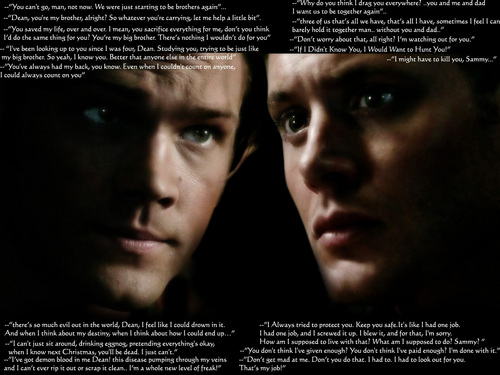  Sam and Dean's several 语录