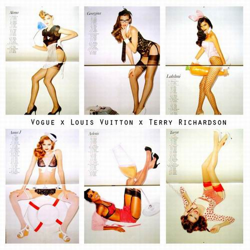  Vogue, Louis Vuitton And Terry Richardson.