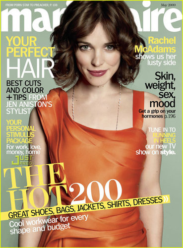  Rachel McAdams Covers Marie Claire May 2009