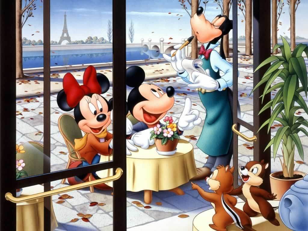 Mickey and Minnie Wallpaper - Disney