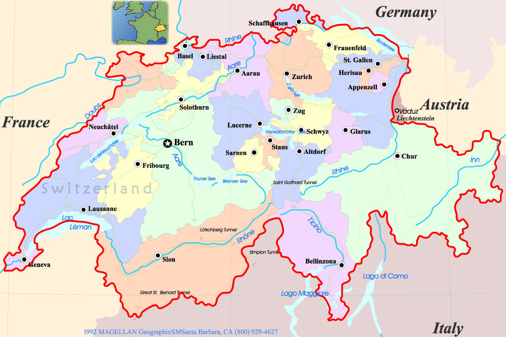 Switzerland Map - Switzerland Photo (5590019) - Fanpop