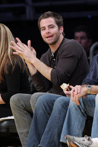 Celebrities at the Lakers game (09)