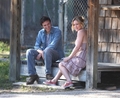 On the set of Provinces Of Night  - hilary-duff photo
