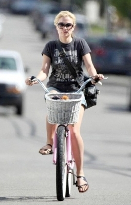  Riding her bike..4/11/09