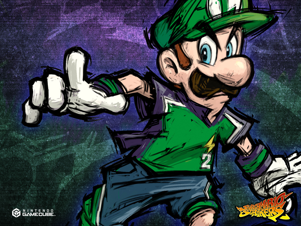 Super Mario Strikers - Luigi Wallpaper (5614071) - Fanpop
