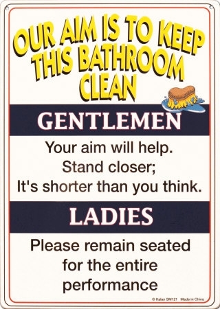  Bathroom Sign