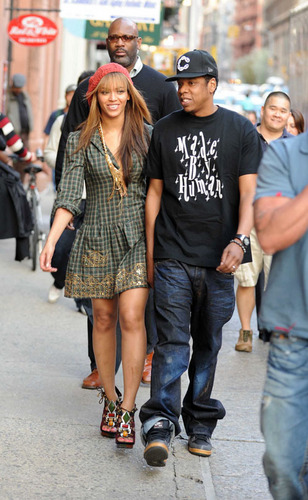  Beyoncé and chim giẻ cùi, jay Z in NYC