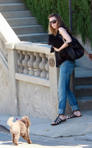  Ellen with her anak anjing :)