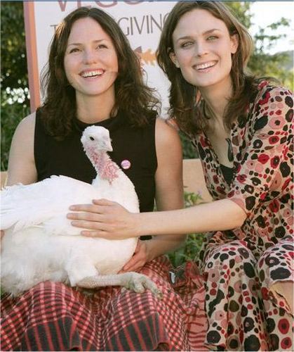  Emily and Jorja लोमड़ी, फॉक्स Save a Turkey (PETA)