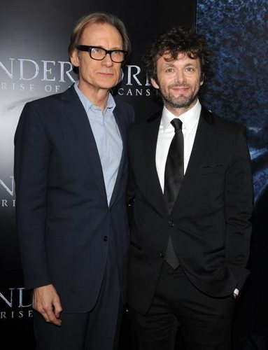 Michael Sheen and Bill Nighy at the Underworld Rise of the Lycans Premiere