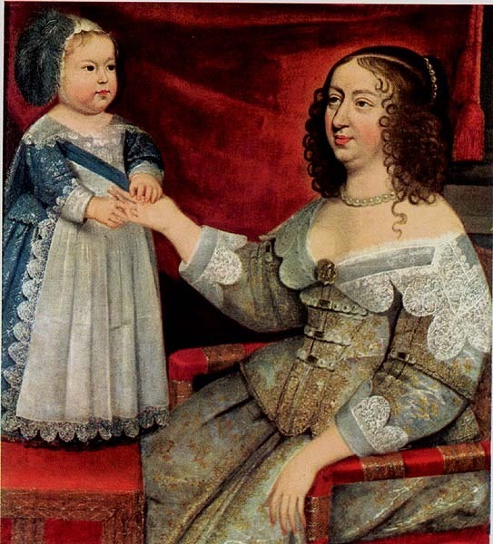 Anne of Austria and her son Louis XIV - Kings and Queens Photo (5830141) - Fanpop