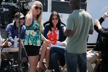  Busy On The Set Of Cougar Town
