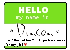  Hello, my name is......