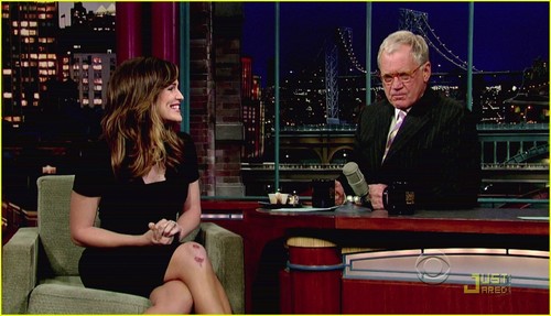  Jennifer On Late 显示 with David Letterman