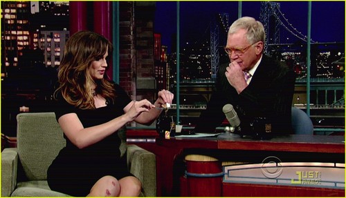  Jennifer On Late onyesha with David Letterman