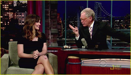  Jennifer On Late toon with David Letterman
