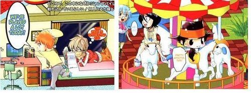 Jump character spread (KT ONLY drew Ichigo & Rukia <3)