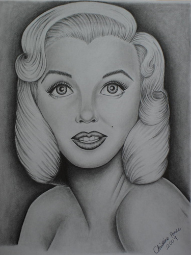  Marilyn Monroe drawing