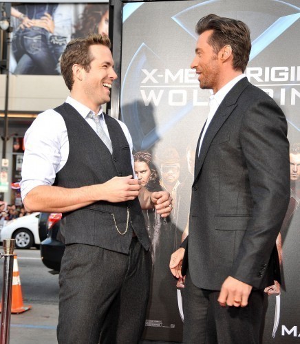  Hugh Jackman & Ryan Reynolds at LA Premiere
