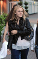 Dakota Fanning with Rachelle Lefevre out at Blue Cafe - May 8 - twilight-series photo