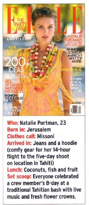 Natalie Portman Elle. natalie portman elle photoshoot. Elle USA December 2004 photoshoot