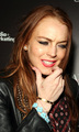 Lindsay with Allie @ Teen.com and LG Haute & Bothered Launch Party - lindsay-lohan photo