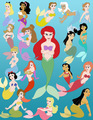 Mermaid Ladies - disney-leading-ladies photo
