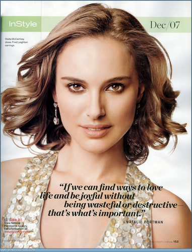 Natalie Portman InStyle magazine