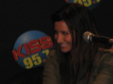  Ashley at Hartford, Connecticut KISS 95.7 radio station - May 14