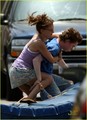 Natalie Portman wrestles one of her costars to the ground  - natalie-portman photo