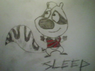 SLEEPs skunk fu OC character i drew