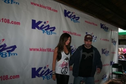 Ashley Backstage at KISS Concert 2009 
