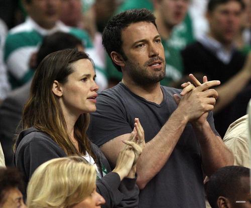  Jen & Ben at a Boston Celtics game