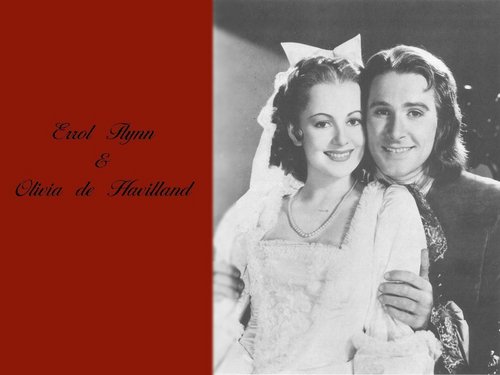 Olivia de Havilland and Errol Flynn