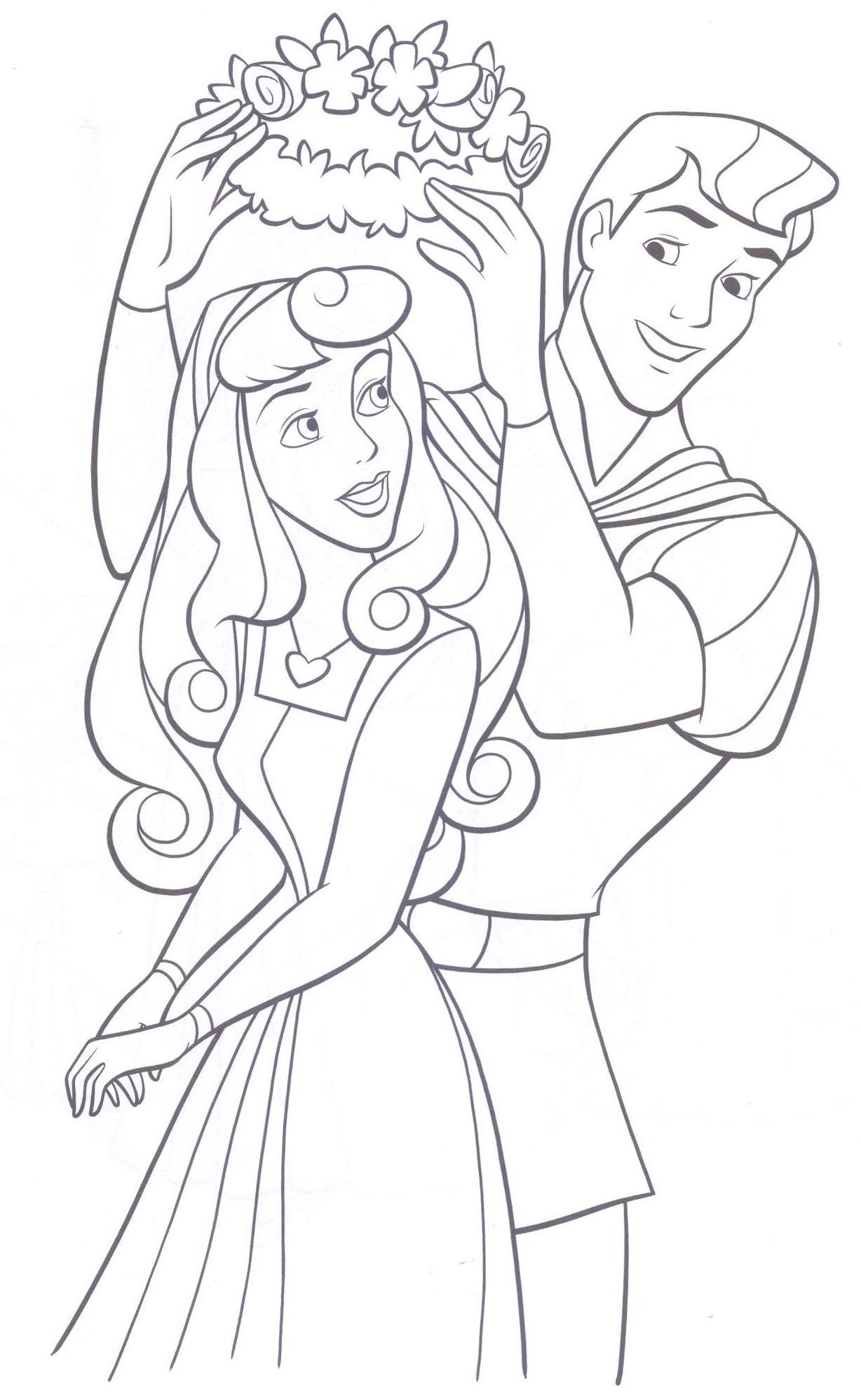 Sleeping Beauty Coloring Page Coloring Pages Pinterest